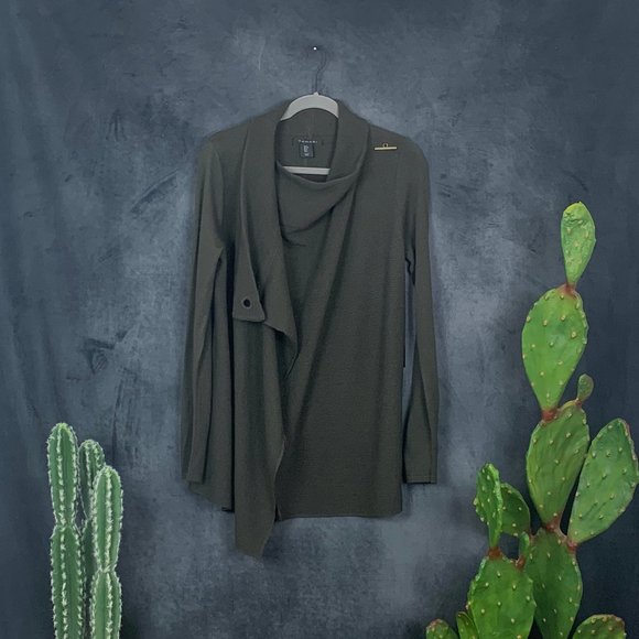 CLEARANCE 🆕Tahari Wool Blend Wrap Cardigan Green